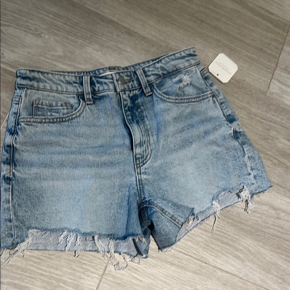 Altar'd State Hallie Mae Denim Shorts with Frayed Hem